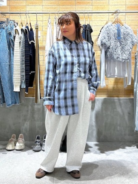 「アイテム（スウェットパンツ）」を使った、なっちゃんさん（レディース・160cm・20代）の冬コーディネート
