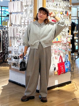 「アイテム（ハンチング/ベレー帽）」を使った、なっちゃんさん（レディース・160cm・20代）の秋コーディネート