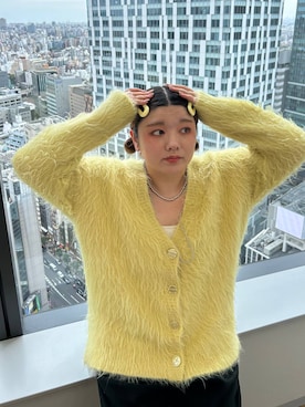 「アイテム（ヘアピン）」を使った、なっちゃんさん（レディース・160cm）の秋コーディネート