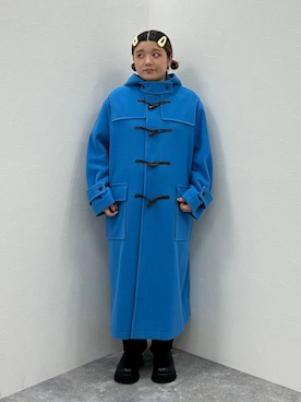 「アイテム（ダッフルコート）」を使った、なっちゃんさん（レディース・160cm）の秋コーディネート