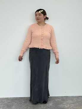 「アイテム（ヘアピン）」を使った、なっちゃんさん（レディース・160cm）の秋コーディネート