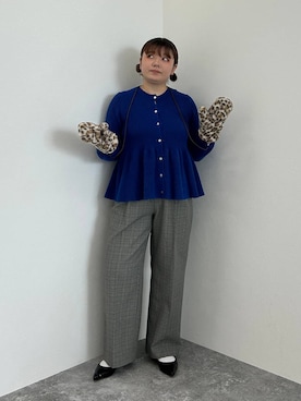 「アイテム（手袋）」を使った、なっちゃんさん（レディース・160cm）の秋コーディネート