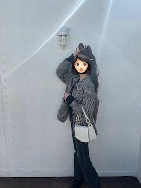 「シック」｜「アイテム（その他アウター）」を使った、nenneさん（レディース・162cm）の秋コーディネート