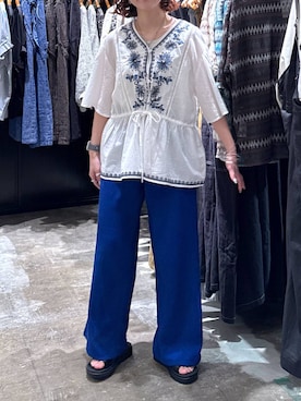 「アイテム（タンクトップ）」を使った、おでんさん（レディース・152cm・20代）の夏コーディネート