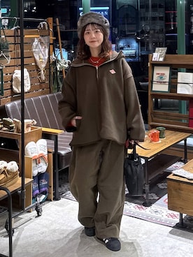 「niko and ...」｜「アイテム（キャップ）」を使った、おでんさん（レディース・152cm）の秋コーディネート