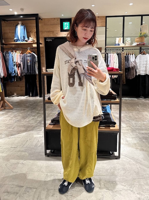 A&G クロスモチーフパンツ ツイルカーゴパンツ レディース 春 秋 冬[品番：QU000008097