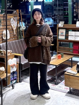 「niko and ...」｜「アイテム（スリッポン）」を使った、おでんさん（レディース・152cm）の秋コーディネート