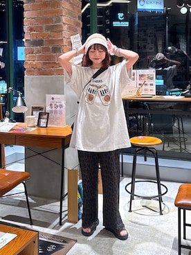 「アイテム（帽子）」を使った、おでんさん（レディース・152cm・30代）の夏コーディネート