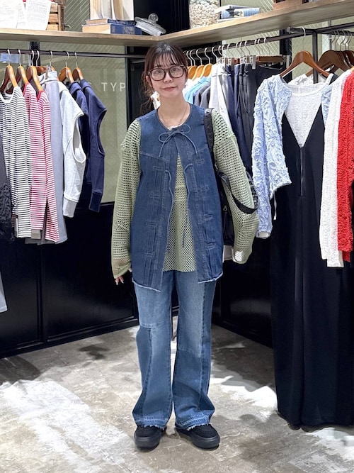 ニコアンド be with M misayo デニムパンツ NKJ 2026SS] ストレートセミフレアデニムパンツ（デニムパンツ）｜niko
