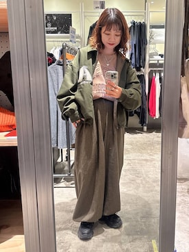 「アイテム（スウェット）」を使った、おでんさん（レディース・152cm・20代）の秋コーディネート