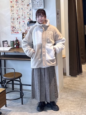 「アイテム（その他アウター）」を使った、おでんさん（レディース・152cm・30代）の冬コーディネート