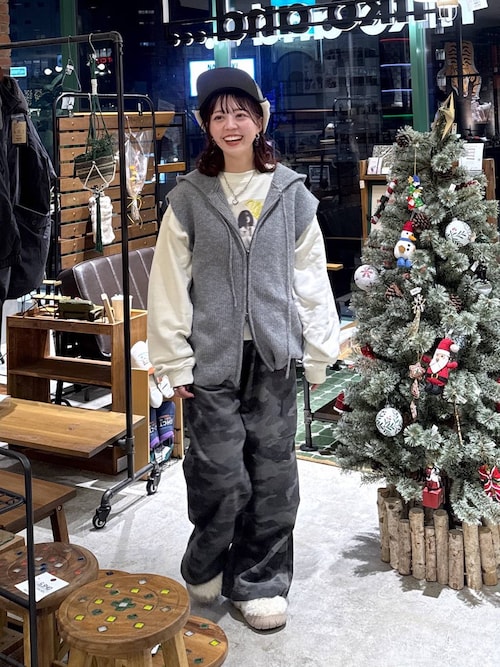 ZIPニットフーディベスト（ニット/セーター）｜niko and