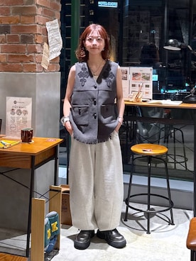 「アイテム（スウェットパンツ）」を使った、おでんさん（レディース・152cm・30代）の夏コーディネート