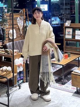 「アイテム（ファッション雑貨）」を使った、おでんさん（レディース・152cm・30代）の秋コーディネート