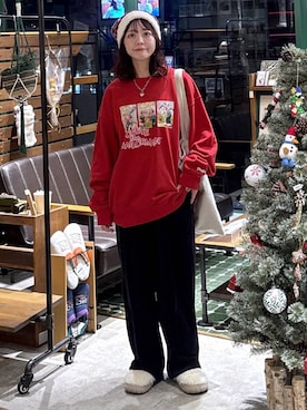 「niko and ...」｜「アイテム（スリッポン）」を使った、おでんさん（レディース・152cm）の冬コーディネート