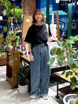「アイテム（Tシャツ/カットソー）」を使った、おでんさん（レディース・153cm）の夏コーディネート