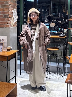 「niko and ...」｜「アイテム（キャップ）」を使った、おでんさん（レディース・152cm）の秋コーディネート