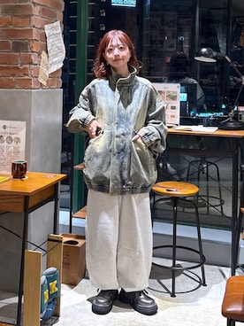 「niko and...（ニコアンド）の【niko and ...JEANS 2025AW】90sデニムスタンドブルゾン（ブルゾン）」を使った、おでんさん（レディース・152cm・20代）の夏コーディネート