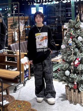 「niko and ...」｜「アイテム（スリッポン）」を使った、おでんさん（レディース・152cm）の冬コーディネート