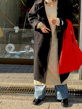 「STUDIOUS（ステュディオス）のアイテム（ワンピース/ドレス）」を使った、ctmjpさん（レディース・157cm）の冬コーディネート
