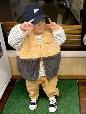 でんぼさん(キッズ・90cm)の冬コーディネート
