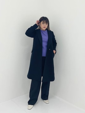 「秋冬」｜「アイテム（チェスターコート）」を使った、uthikariさん（レディース・152cm）の秋コーディネート