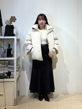 「アイテム（ベルト）」を使った、mayuuu528さん（レディース・158cm）の秋コーディネート