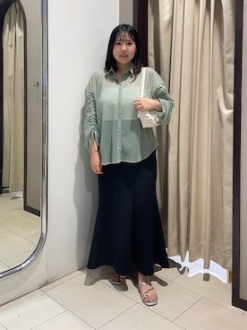 「ぽっちゃり」｜mayuuu528さん（骨格ストレート・レディース・158cm）の夏コーディネート