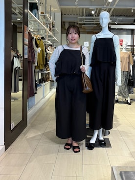 「アイテム（オールインワン・サロペット）」を使った、mayuuu528さん（レディース・158cm）の秋コーディネート