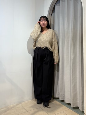 「ニット/セーター」｜mayuuu528さん（レディース・158cm）の冬コーディネート