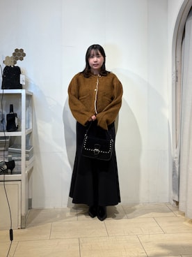 「アイテム（ベルト）」を使った、mayuuu528さん（レディース・158cm）の秋コーディネート