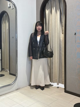 「アイテム（テーラードジャケット）」を使った、mayuuu528さん（レディース・158cm）の夏コーディネート