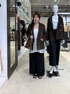「アイテム（チュニック、ホワイト系）」を使った、mayuuu528さん（レディース・158cm）の秋コーディネート