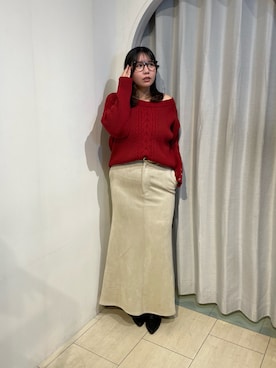 「アイテム（ベルト）」を使った、mayuuu528さん（レディース・158cm）の秋コーディネート