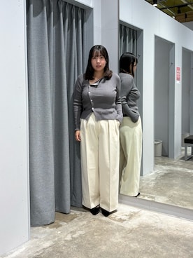 「アイテム（キャミソール）」を使った、mayuuu528さん（レディース・158cm）の秋コーディネート