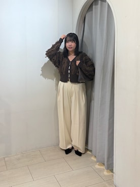 「アイテム（キャミソール）」を使った、mayuuu528さん（レディース・158cm）の秋コーディネート
