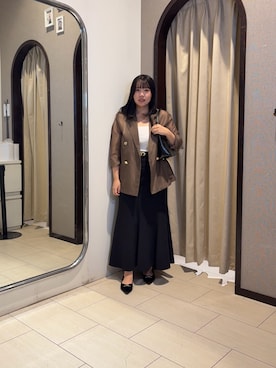 「アイテム（ベルト）」を使った、mayuuu528さん（レディース・158cm）の夏コーディネート