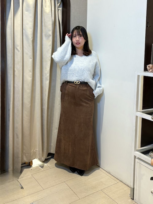 セール】FスエードIラインスカート（スカート）｜Thevon（ゼボン）の