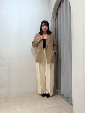 「アイテム（ベルト）」を使った、mayuuu528さん（レディース・158cm）の秋コーディネート