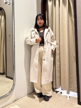 「おでかけコーデ」｜「アイテム（その他アウター）」を使った、mayuuu528さん（レディース・158cm）の冬コーディネート