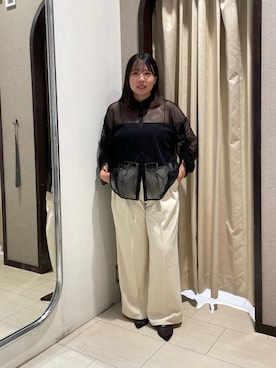 「ぽっちゃり」｜mayuuu528さん（骨格ストレート・レディース・158cm）の夏コーディネート