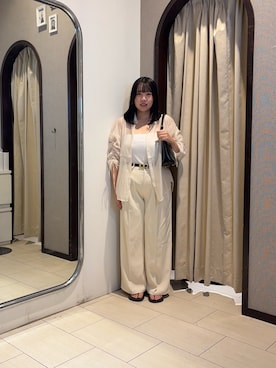 「アイテム（ベルト）」を使った、mayuuu528さん（レディース・158cm）の夏コーディネート