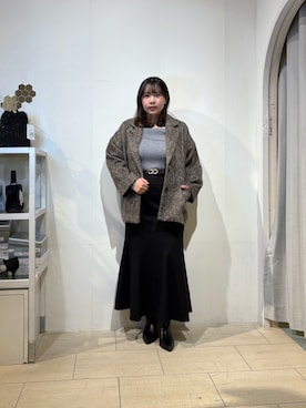 「アイテム（ベルト）」を使った、mayuuu528さん（レディース・158cm）の秋コーディネート