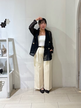 「アイテム（キャミソール）」を使った、mayuuu528さん（レディース・158cm）の夏コーディネート