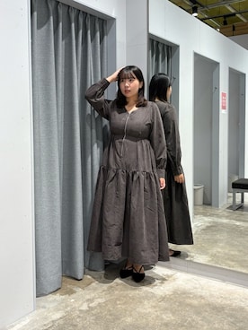 「アイテム（ワンピース/ドレス）」を使った、mayuuu528さん（レディース・158cm）の秋コーディネート