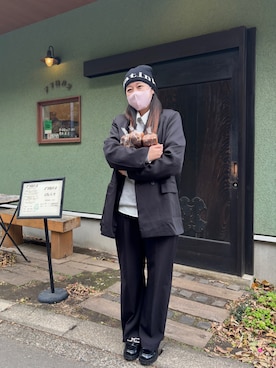 「アイテム（その他トップス）」を使った、nnfashionさん（レディース・163cm）の冬コーディネート