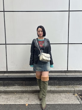 「SLY（スライ）のアイテム（ジャケット/アウター）」を使った、nnfashionさん（レディース・163cm）の春コーディネート