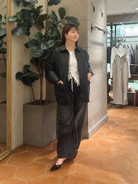 「アイテム（その他アウター）」を使った、さこちゃんさん（レディース・155cm）の秋コーディネート