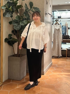 「ブラウスコーデ」｜さこちゃんさん（レディース・155cm）の秋コーディネート