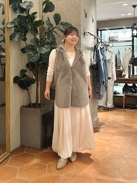 「アイテム（その他アウター）」を使った、さこちゃんさん（骨格ストレート・レディース・155cm）の秋コーディネート